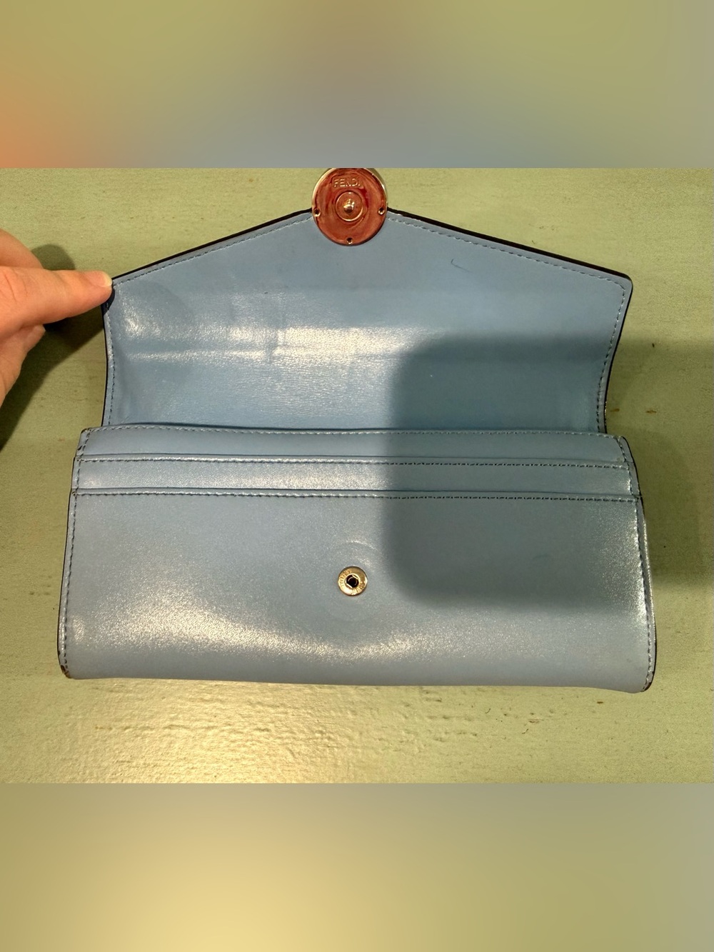Fendi Blue Wallet - Picture 7 of 13